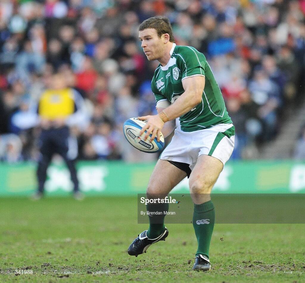 14 March 2009; Gordon D'Arcy, Ireland. RBS Six Nations Championship, Scotland v Ireland, Murrayfield Stadium, Edinburgh, Scotland. Picture credit: Brendan Moran / SPORTSFILE