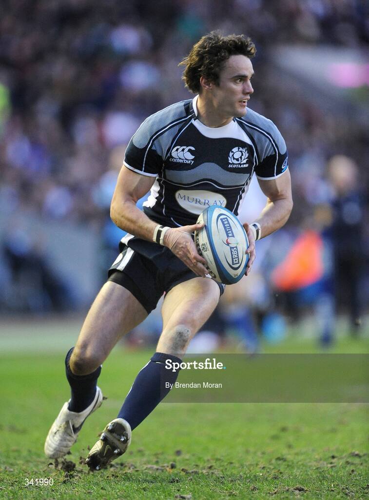 14 March 2009; Thom Evans, Scotland. RBS Six Nations Championship, Scotland v Ireland, Murrayfield Stadium, Edinburgh, Scotland. Picture credit: Brendan Moran / SPORTSFILE