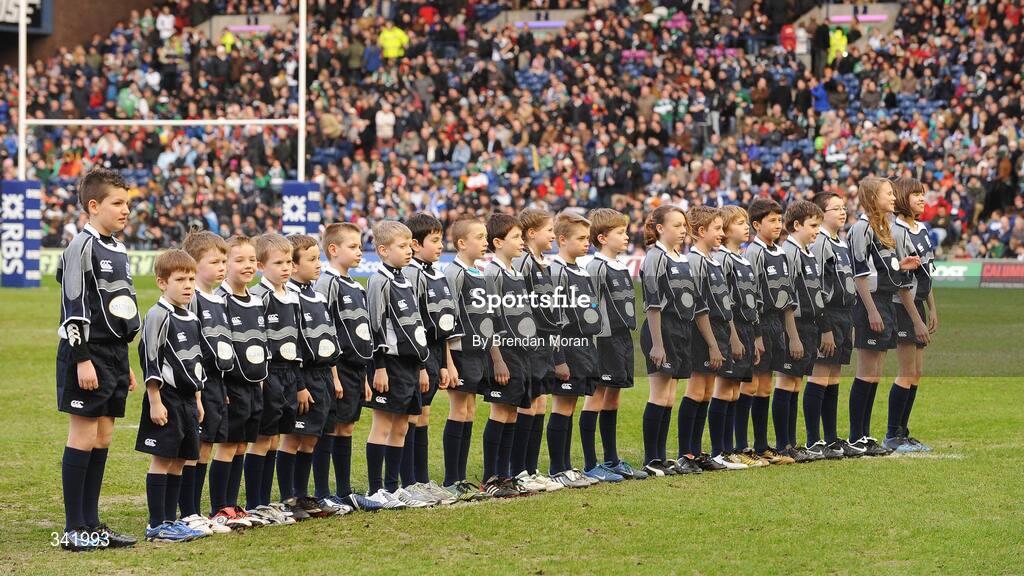 14 March 2009; Scotland mascots. RBS Six Nations Championship, Scotland v Ireland, Murrayfield Stadium, Edinburgh, Scotland. Picture credit: Brendan Moran / SPORTSFILE