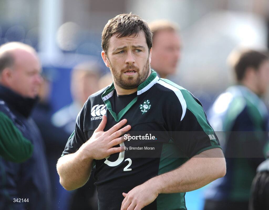17 March 2009; Ireland's Marcus Horan during rugby squad training ahead of their RBS Six Nations Championship game against Wales on Saturday. RDS, Dublin. Picture credit: Brendan Moran / SPORTSFILE
