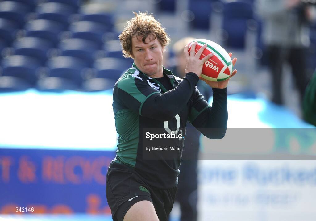 17 March 2009; Ireland's Gerry Flannery in action during rugby squad training ahead of their RBS Six Nations Championship game against Wales on Saturday. RDS, Dublin. Picture credit: Brendan Moran / SPORTSFILE