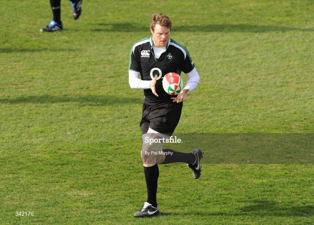 17 March 2009; Ireland's Malcolm O'Kelly during rugby squad training ahead of their RBS Six Nations Championship game against Wales on Saturday. RDS, Dublin. Picture credit: Pat Murphy / SPORTSFILE