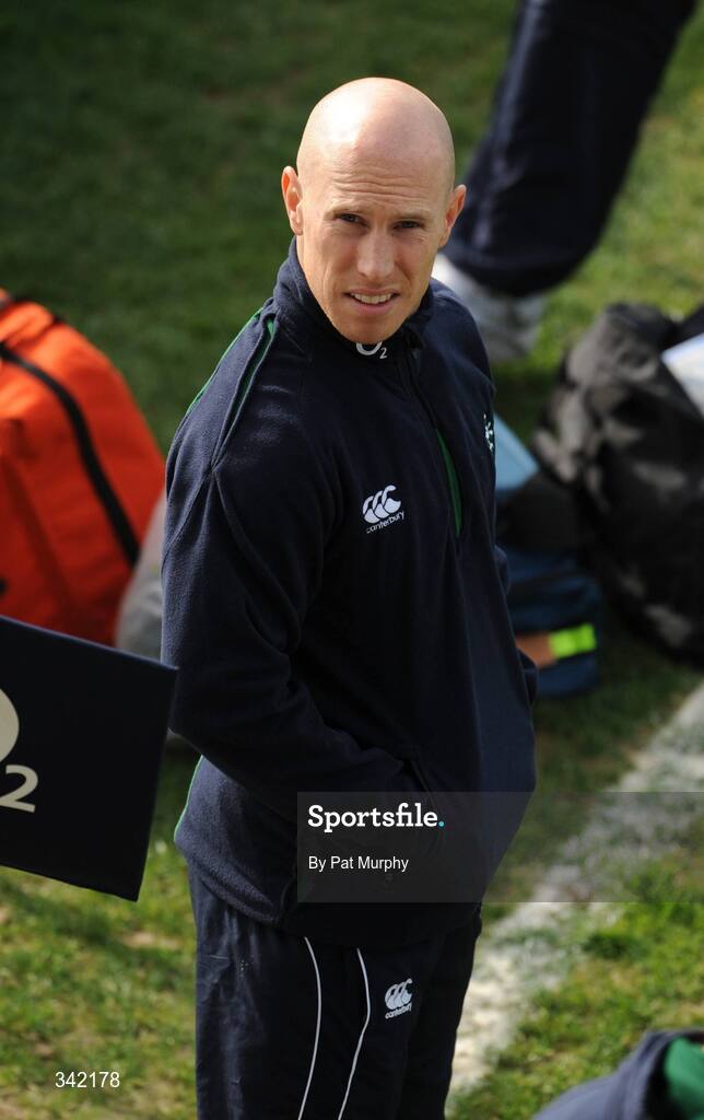 17 March 2009; Ireland's Peter Stringer who took no part in rugby squad training ahead of their RBS Six Nations Championship game against Wales on Saturday. RDS, Dublin. Picture credit: Pat Murphy / SPORTSFILE