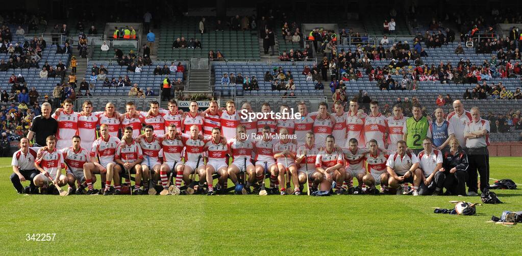 17 March 2009; The De La Salle squad. AIB All-Ireland Senior Club Hurling Championship Final, Portumna, Co. Galway, v De La Salle, Waterford, Croke Park, Dublin. Picture credit: Ray McManus / SPORTSFILE
