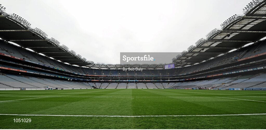6 September 2015; A general view of Croke Park from the Hill 16 end goal mouth ahead of the day's matches. GAA Hurling All-Ireland Senior Championship Final, Kilkenny v Galway, Croke Park, Dublin. Picture credit: Seb Daly / SPORTSFILE