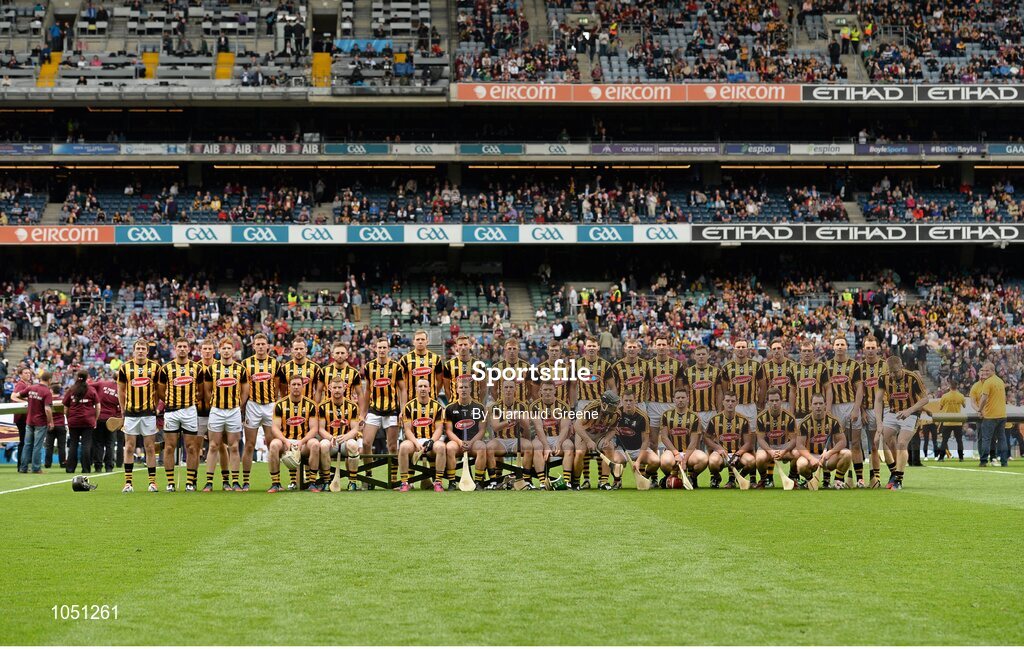 6 September 2015; The Kilkenny squad prior to the GAA Hurling All-Ireland Senior Championship Final match between Kilkenny and Galway at Croke Park, Dublin. Photo by Diarmuid Greene/Sportsfile