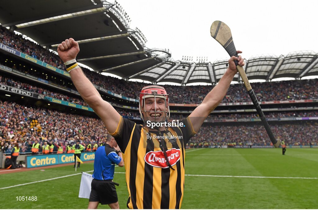 6 September 2015; Cillian Buckley, Kilkenny, celebrates after the game. GAA Hurling All-Ireland Senior Championship Final, Kilkenny v Galway, Croke Park, Dublin. Picture credit: Brendan Moran / SPORTSFILE