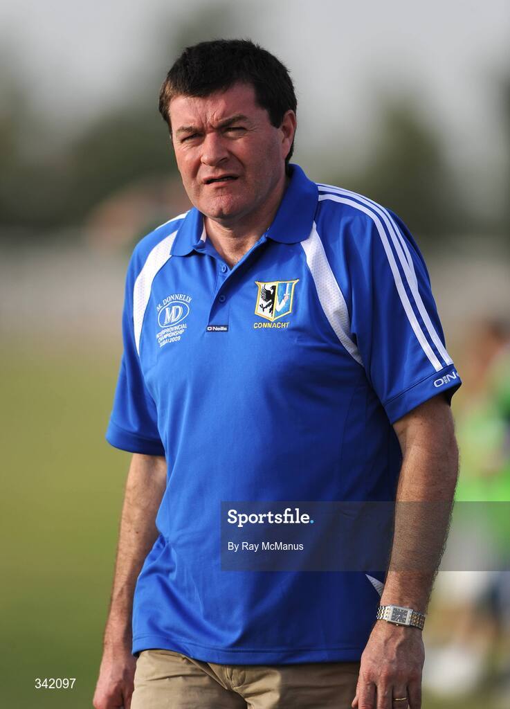 14 March 2009; Connacht manager John McIntyre watches the last few minutes of the game. M Donnelly Interprovincial Hurling Final presented by Etihad Airways, Leinster v Connacht, Ghantoot Racing and Polo Club, Abu Dhabi, United Arab Emirates. Picture credit: Ray McManus / SPORTSFILE