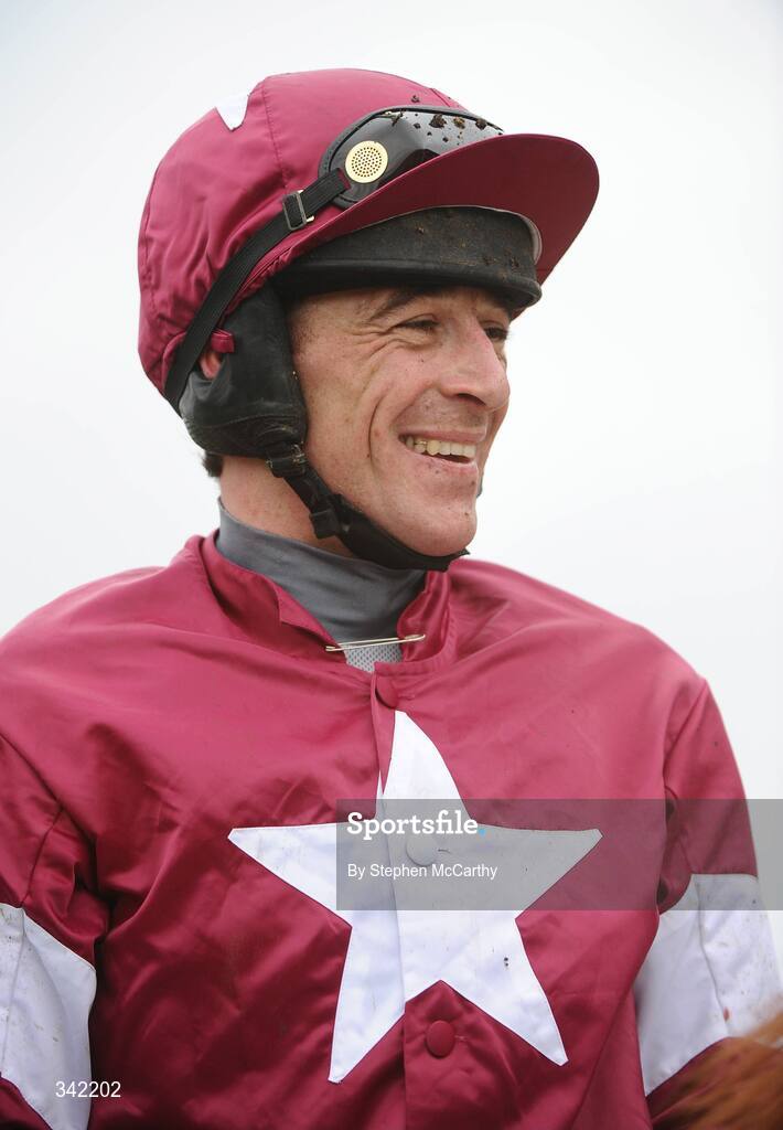 13 March 2009; Jockey Davy Russell after winning the Albert Barlett Novices' Hurdle, onboard Weapons Amnesty. Cheltenham Racing Festival, Prestbury Park, Cheltenham, Gloucestershire, England. Picture credit: Stephen McCarthy / SPORTSFILE