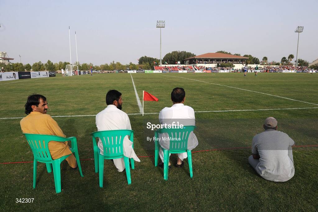 14 March 2009; A section of the large crowd of supporters who watched the game. M Donnelly Interprovincial Hurling Final presented by Etihad Airways, Leinster v Connacht, Ghantoot Racing and Polo Club, Abu Dhabi, United Arab Emirates. Picture credit: Ray McManus / SPORTSFILE