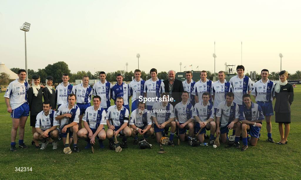 14 March 2009; The Connacht squad with sponsor Martin Donnelly. M Donnelly Interprovincial Hurling Final presented by Etihad Airways, Leinster v Connacht, Ghantoot Racing and Polo Club, Abu Dhabi, United Arab Emirates. Picture credit: Ray McManus / SPORTSFILE