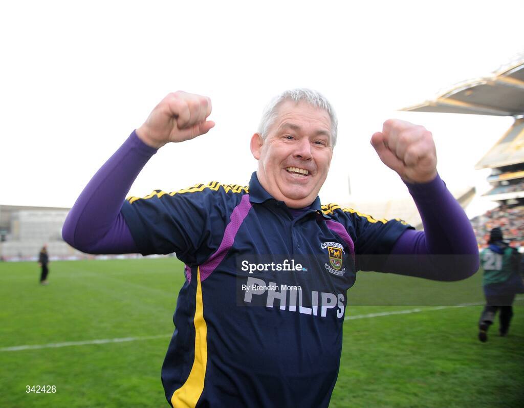 17 March 2009; Kilmacud Crokes manager Paddy Carr celebrates after the final whistle. AIB All-Ireland Senior Club Football Championship Final, Crossmaglen Rangers, Co. Armagh v Kilmacud Crokes, Dublin. Croke Park, Dublin. Picture credit: Brendan Moran / SPORTSFILE