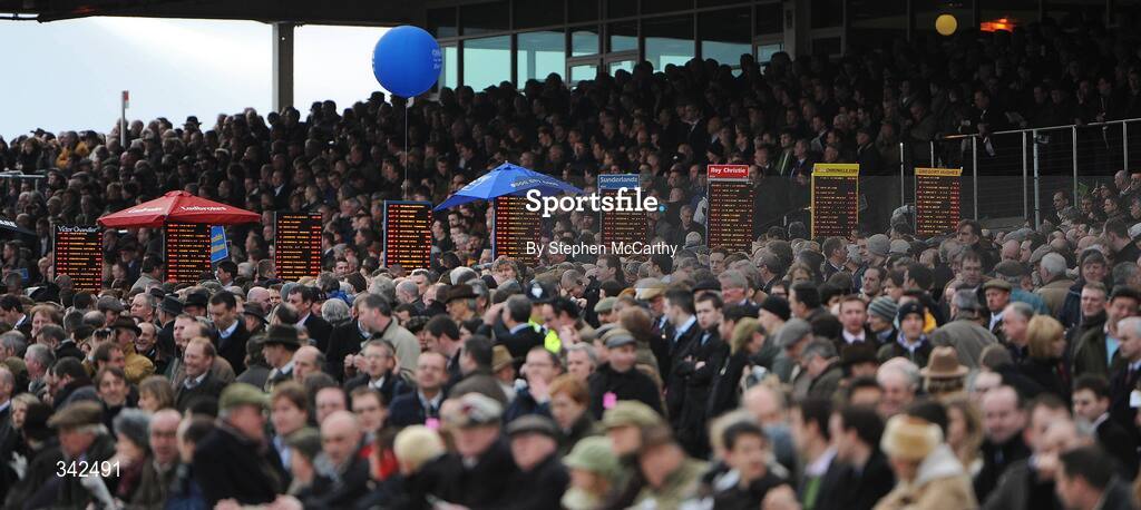 10 March 2009; A general view of the Grandstand ahead of the David Nicholson Mares Only Hurdle. Cheltenham Racing Festival - Tuesday, Prestbury Park, Cheltenham, Gloucestershire, England. Picture credit: Stephen McCarthy / SPORTSFILE