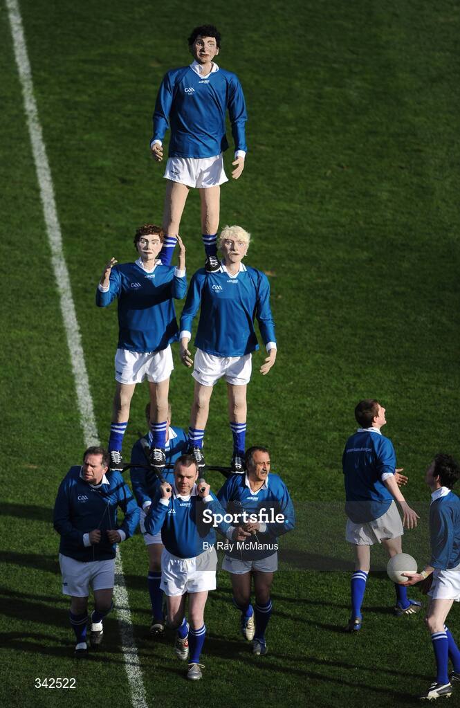 17 March 2009; A general view of celebrations entitled 'Monumental Moments’ from the St. Patrick’s Day Festival, in Croke Park, as part of the GAA's 125th Anniversary. AIB All-Ireland Senior Club Football Championship Final, Croke Park, Dublin. Picture credit: Ray McManus / SPORTSFILE