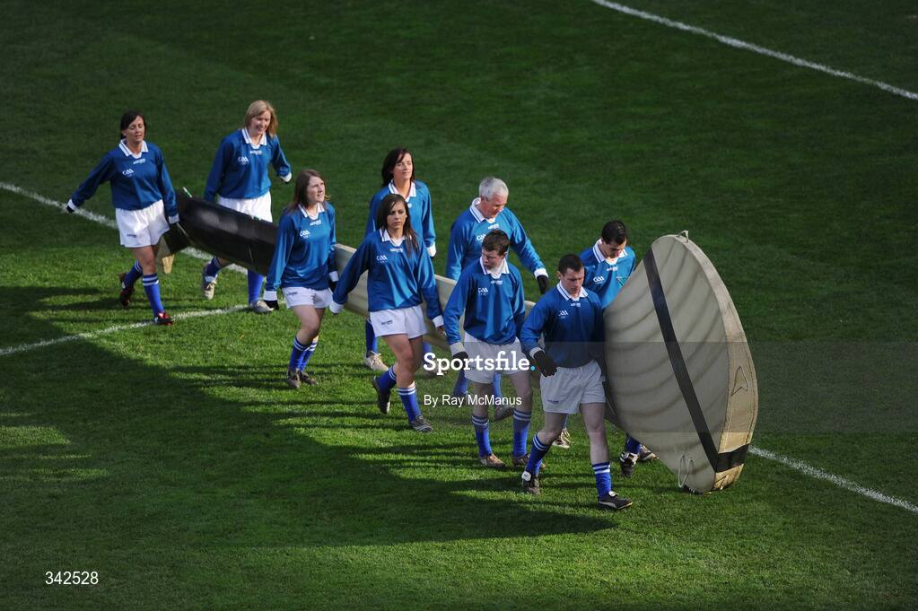 17 March 2009; A general view of celebrations entitled 'Monumental Moments’ from the St. Patrick’s Day Festival, in Croke Park, as part of the GAA's 125th Anniversary. AIB All-Ireland Senior Club Football Championship Final, Croke Park, Dublin. Picture credit: Ray McManus / SPORTSFILE