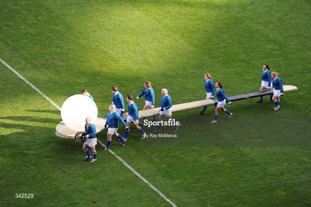 17 March 2009; A general view of celebrations entitled 'Monumental Moments’ from the St. Patrick’s Day Festival, in Croke Park, as part of the GAA's 125th Anniversary. AIB All-Ireland Senior Club Football Championship Final, Croke Park, Dublin. Picture credit: Ray McManus / SPORTSFILE