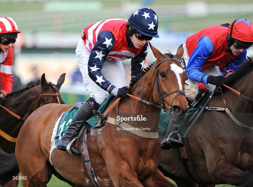 10 March 2009; Gallileo Figaro, with Alex Merriam up, during the David Nicholson Mares Only Hurdle. Cheltenham Racing Festival - Tuesday, Prestbury Park, Cheltenham, Gloucestershire, England. Picture credit: Stephen McCarthy / SPORTSFILE
