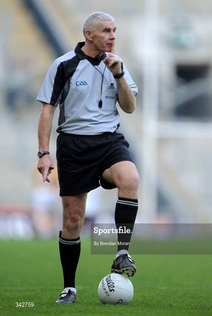 17 March 2009; Gearoid O Conamha, Referee. AIB All-Ireland Senior Club Football Championship Final, Crossmaglen Rangers, Co. Armagh v Kilmacud Croke, Dublin. Croke Park, Dublin. Picture credit: Brendan Moran / SPORTSFILE