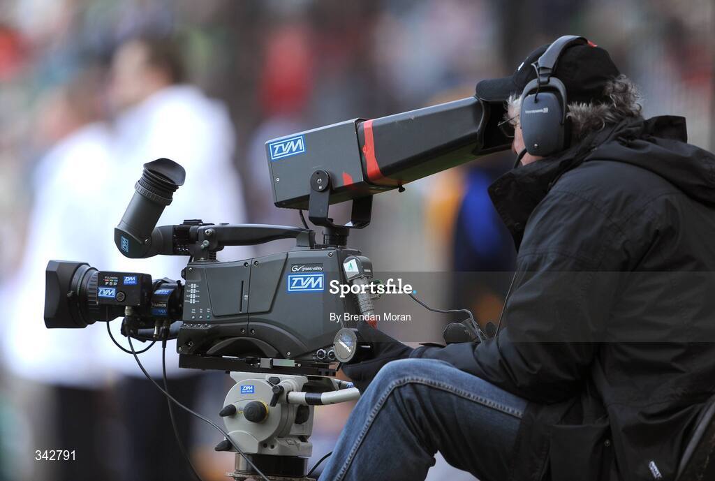 17 March 2009; A television camera at the game. AIB All-Ireland Senior Club Hurling Championship Final, Portumna, Co. Galway v De La Salle, Waterford, Croke Park, Dublin. Picture credit: Brendan Moran / SPORTSFILE