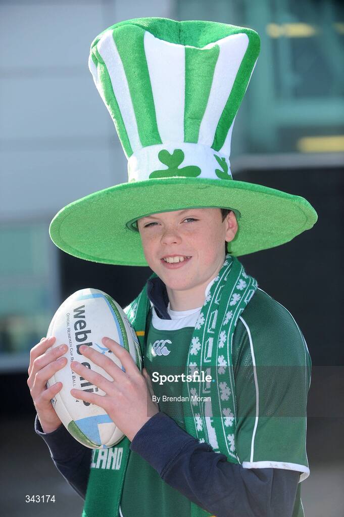 21 March 2009; Ireland supporter James Ryan, from Blackrock, Dublin, in Cardiff ahead of Ireland's RBS Six Nations Championship clash with Wales. Cardiff, Wales. Picture credit: Brendan Moran / SPORTSFILE