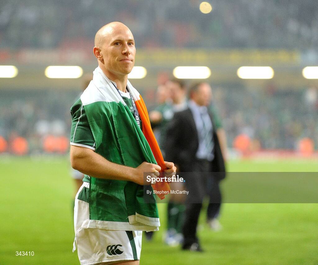21 March 2009; Ireland's Peter Stringer after the match. RBS Six Nations Championship, Wales v Ireland, Millennium Stadium, Cardiff, Wales. Picture credit: Stephen McCarthy / SPORTSFILE