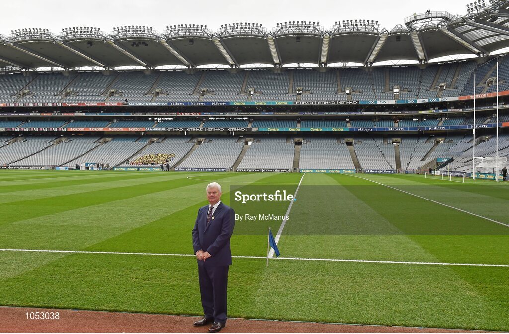 6 September 2015; Uachtarán Chumann Luthchleas Gael Aogán Ó Fearghail. GAA Hurling All-Ireland Senior Championship Final, Kilkenny v Galway, Croke Park, Dublin. Picture credit: Ray McManus / SPORTSFILE
