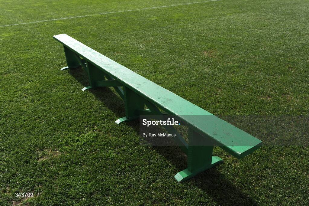 17 March 2009; The team bench awaits the arrival of the teams. AIB All-Ireland Senior Club Hurling Championship Final, Portumna, Co. Galway, v De La Salle, Waterford, Croke Park, Dublin. Picture credit: Ray McManus / SPORTSFILE
