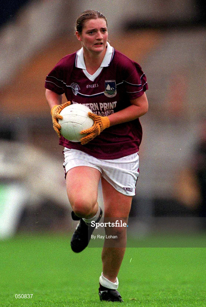 1 October 2000; Annette Clarke of Galway during the All-Ireland Ladies Junior Football Final match between Down and Galway at Croke Park in Dublin. Photo by Ray Lohan/Sportsfile