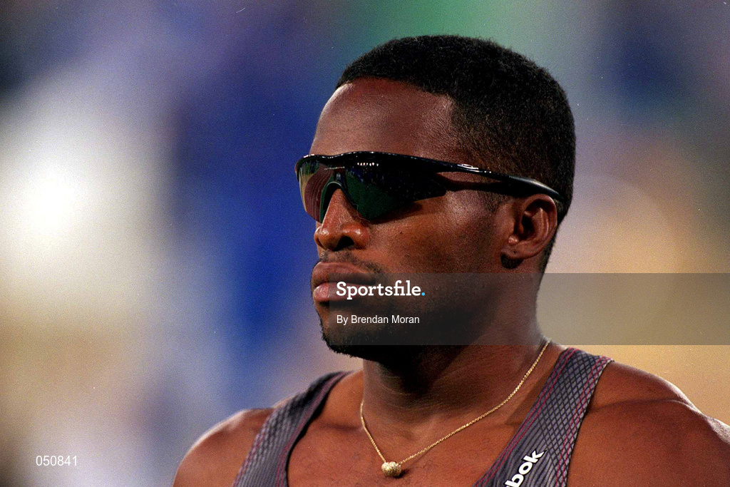 23 September 2000; Ato Boldon of Trinidad and Tobago during the mens 100m, Stadium Australia, Sydney Olympic Park, Homebush Bay, Sydney, Australia. Photo by Brendan Moran/Sportsfile