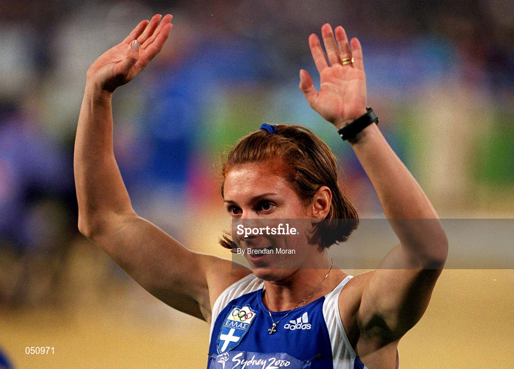 23 September 2000; Ekaterini Thanov, Australia, Womens 400m Final, Stadium Australia, Sydney Olympic Park, Homebush Bay, Sydney, Australia. Photo by Brendan Moran/Sportsfile