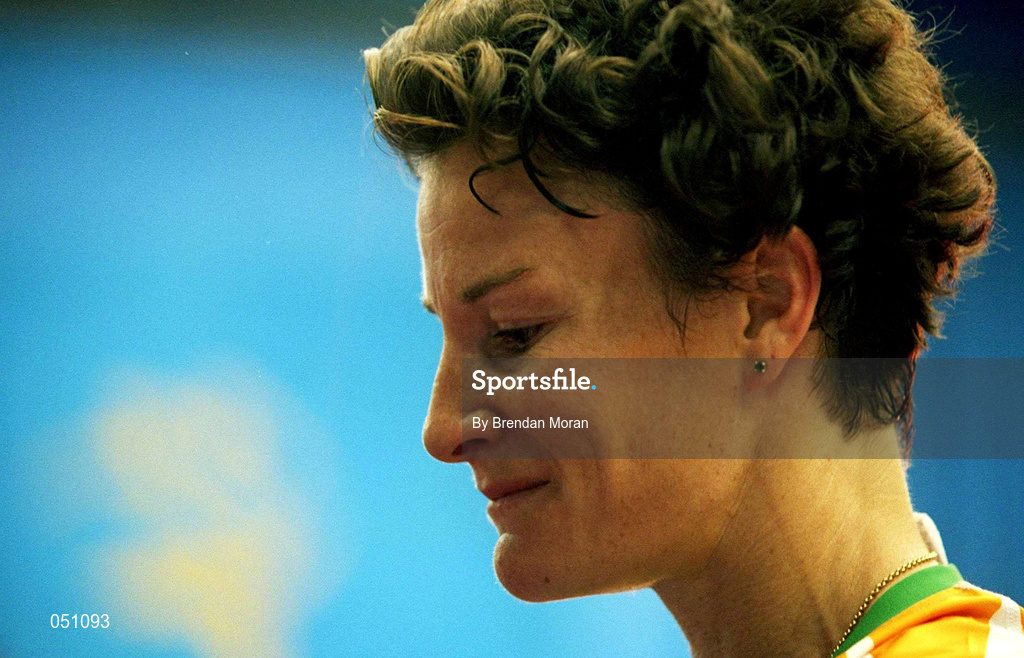 23 September 2000;  Ireland's Sonia O'Sullivan, womens 5,000m, Stadium Australia, Sydney Olympic Park, Homebush Bay, Sydney, Australia. Photo by Brendan Moran/Sportsfile