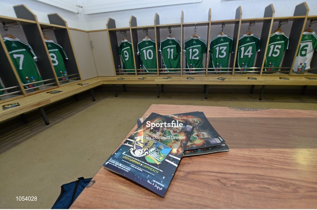 12 September 2015; The Limerick dressing room before the game. Bord Gais Energy GAA Hurling All-Ireland U21 Championship Final, Limerick v Wexford, Semple Stadium, Thurles, Co. Tipperary. Picture credit: Diarmuid Greene / SPORTSFILE