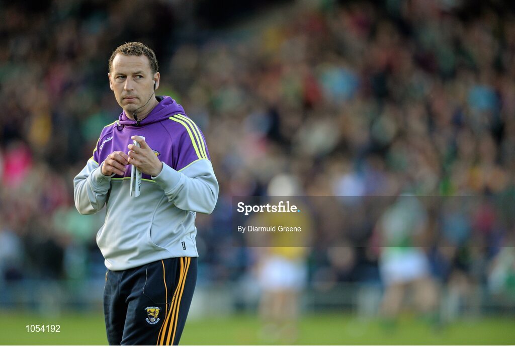 12 September 2015; Wexford manager JJ Doyle. Bord Gais Energy GAA Hurling All-Ireland U21 Championship Final, Limerick v Wexford, Semple Stadium, Thurles, Co. Tipperary. Picture credit: Diarmuid Greene / SPORTSFILE