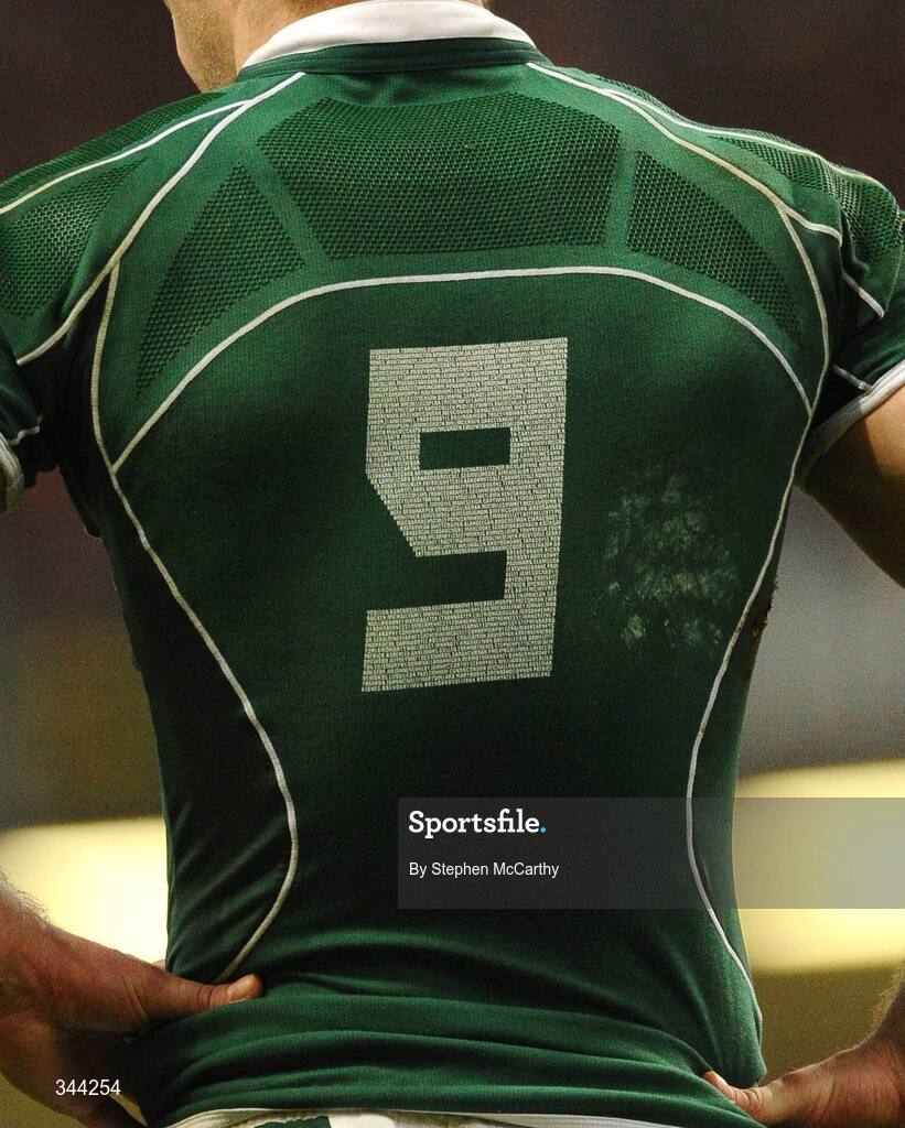 21 March 2009; A general view of the Ireland jersey. RBS Six Nations Championship, Wales v Ireland, Millennium Stadium, Cardiff, Wales. Picture credit: Stephen McCarthy / SPORTSFILE