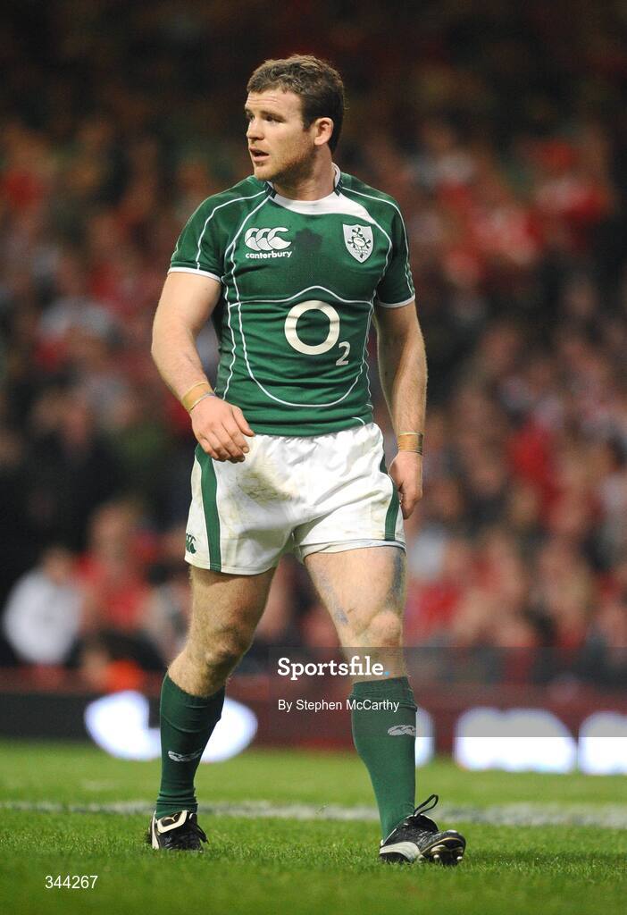 21 March 2009; Gordon D'Arcy, Ireland. RBS Six Nations Championship, Wales v Ireland, Millennium Stadium, Cardiff, Wales. Picture credit: Stephen McCarthy / SPORTSFILE