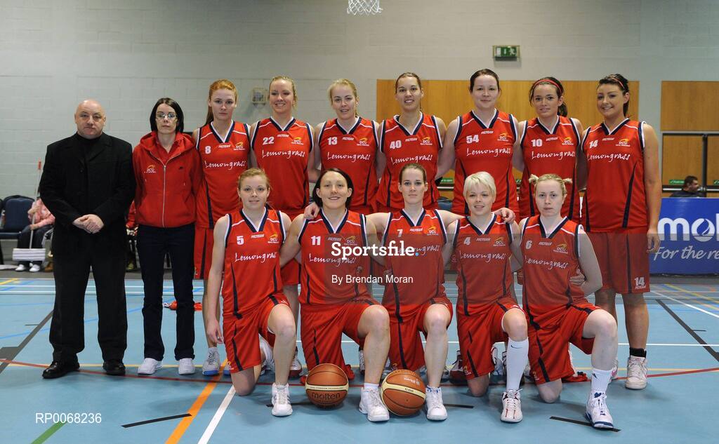 28 March 2009; DCU Mercy team. Basketball Ireland’s Women’s Superleague Final, DCU Mercy v Team Montenotte Hotel Cork, Aura Complex, Letterkenny, Co. Donegal. Picture credit: Brendan Moran / SPORTSFILE