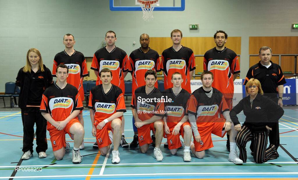 28 March 2009; The DART Killester team. Nivea For Men’s Superleague Final, DART Killester v UCC Demons, Aura Complex, Letterkenny, Co. Donegal. Picture credit: Brendan Moran / SPORTSFILE
