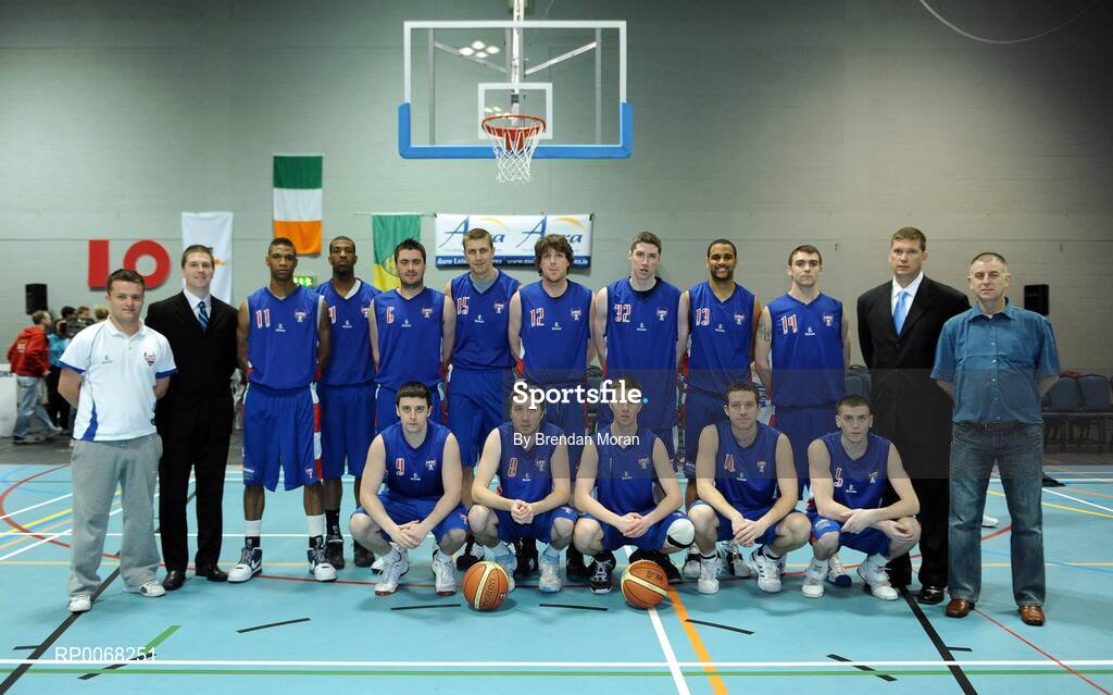 28 March 2009; The UCC Demons team. Nivea For Men’s Superleague Final, DART Killester v UCC Demons, Aura Complex, Letterkenny, Co. Donegal. Picture credit: Brendan Moran / SPORTSFILE