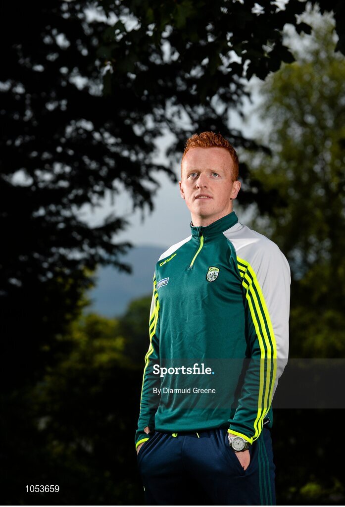 14 September 2015; Kerry's Johnny Buckley during a press evening ahead of their GAA Football All-Ireland Senior Championship Final with Dublin. Kerry Senior Football Team Press Conference, Brehon Hotel, Killarney, Co. Kerry. Picture credit: Diarmuid Greene / SPORTSFILE