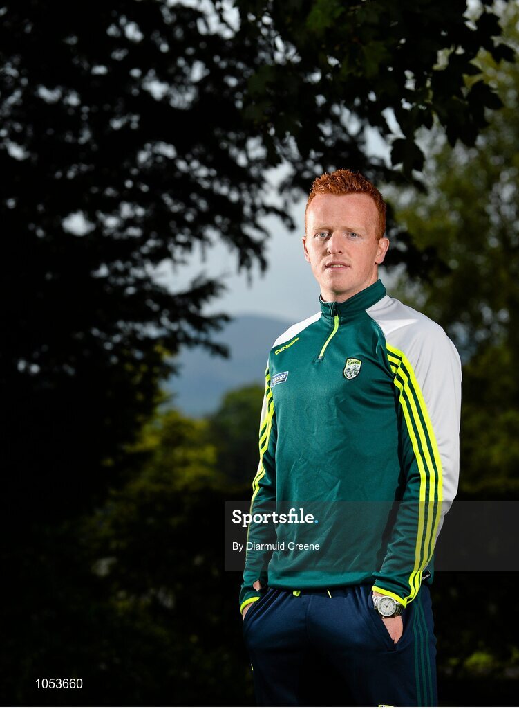 14 September 2015; Kerry's Johnny Buckley during a press evening ahead of their GAA Football All-Ireland Senior Championship Final with Dublin. Kerry Senior Football Team Press Conference, Brehon Hotel, Killarney, Co. Kerry. Picture credit: Diarmuid Greene / SPORTSFILE