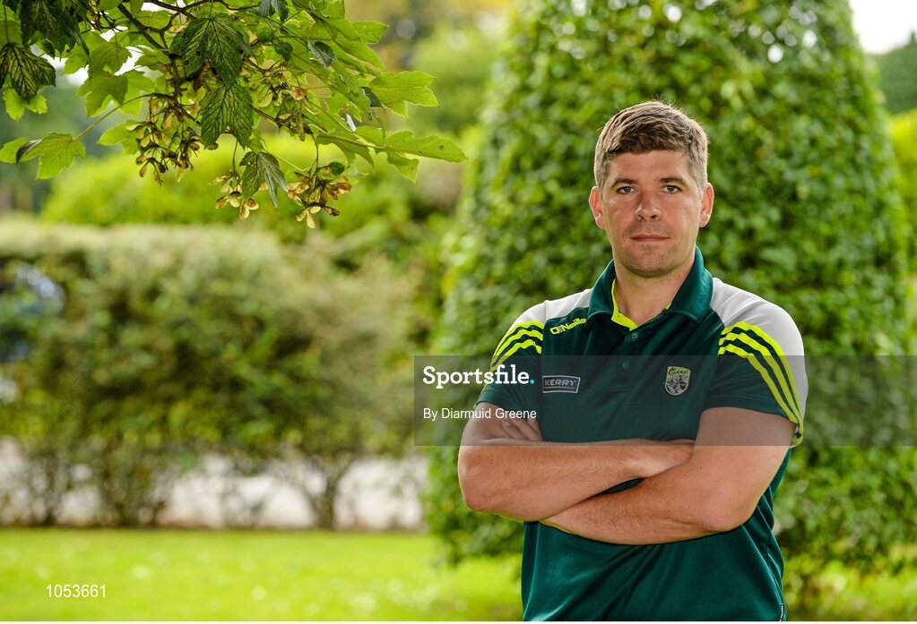 14 September 2015; Kerry manager Eamonn Fitzmaurice during a press evening ahead of their GAA Football All-Ireland Senior Championship Final with Dublin. Kerry Senior Football Team Press Conference, Brehon Hotel, Killarney, Co. Kerry. Picture credit: Diarmuid Greene / SPORTSFILE