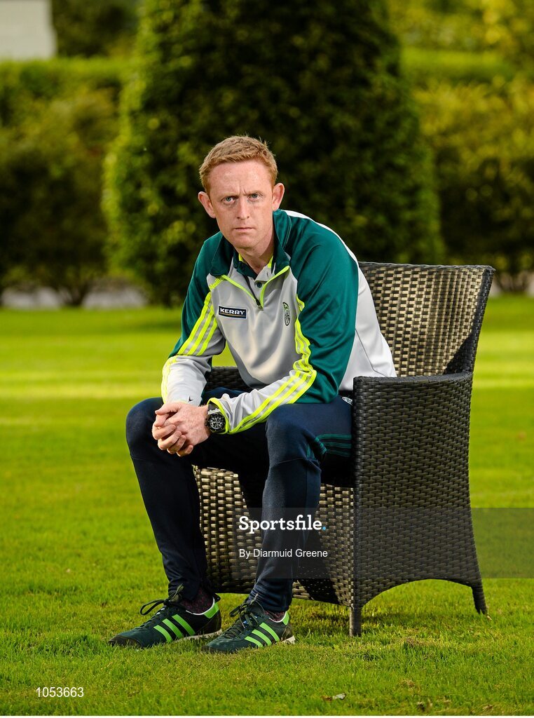 14 September 2015; Kerry's Colm Cooper during a press evening ahead of their GAA Football All-Ireland Senior Championship Final with Dublin. Kerry Senior Football Team Press Conference, Brehon Hotel, Killarney, Co. Kerry. Picture credit: Diarmuid Greene / SPORTSFILE
