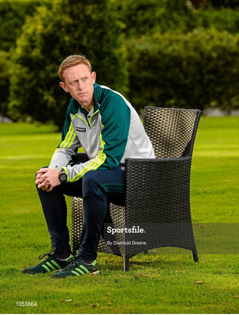 14 September 2015; Kerry's Colm Cooper during a press evening ahead of their GAA Football All-Ireland Senior Championship Final with Dublin. Kerry Senior Football Team Press Conference, Brehon Hotel, Killarney, Co. Kerry. Picture credit: Diarmuid Greene / SPORTSFILE
