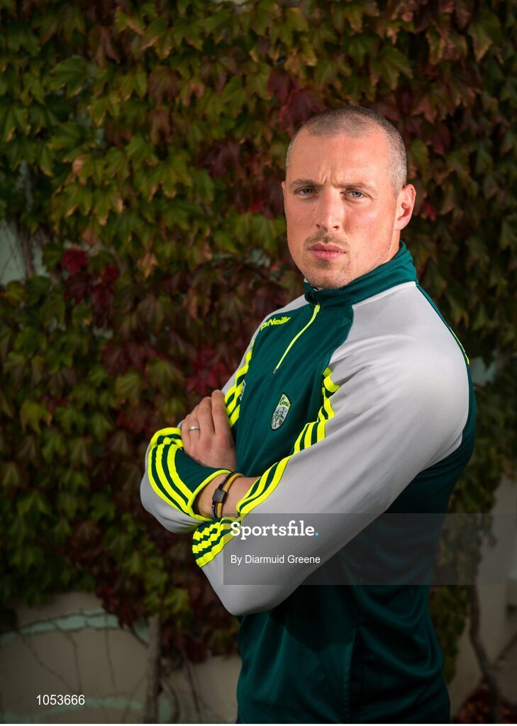 14 September 2015; Kerry's Kieran Donaghy at a press evening ahead of their GAA Football All-Ireland Senior Championship Final with Dublin. Kerry Senior Football Team Press Conference, Brehon Hotel, Killarney, Co. Kerry. Picture credit: Diarmuid Greene / SPORTSFILE