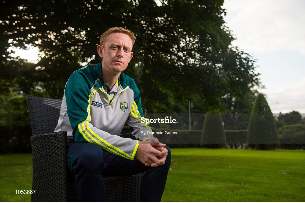 14 September 2015; Kerry's Colm Cooper during a press evening ahead of their GAA Football All-Ireland Senior Championship Final with Dublin. Kerry Senior Football Team Press Conference, Brehon Hotel, Killarney, Co. Kerry. Picture credit: Diarmuid Greene / SPORTSFILE