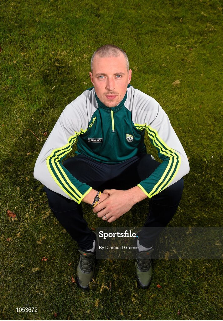 14 September 2015; Kerry's Kieran Donaghy during a press evening ahead of their GAA Football All-Ireland Senior Championship Final with Dublin. Kerry Senior Football Team Press Conference, Brehon Hotel, Killarney, Co. Kerry. Picture credit: Diarmuid Greene / SPORTSFILE