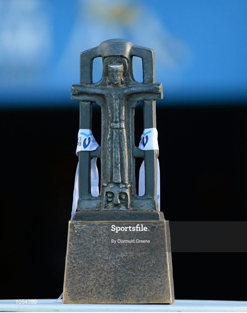 12 September 2015; A general view of The Cross of Cashel trophy before the game. Bord Gais Energy GAA Hurling All-Ireland U21 Championship Final, Limerick v Wexford, Semple Stadium, Thurles, Co. Tipperary. Picture credit: Diarmuid Greene / SPORTSFILE