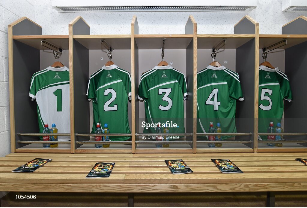 12 September 2015; The Limerick dressing room before the game. Bord Gais Energy GAA Hurling All-Ireland U21 Championship Final, Limerick v Wexford, Semple Stadium, Thurles, Co. Tipperary. Picture credit: Diarmuid Greene / SPORTSFILE