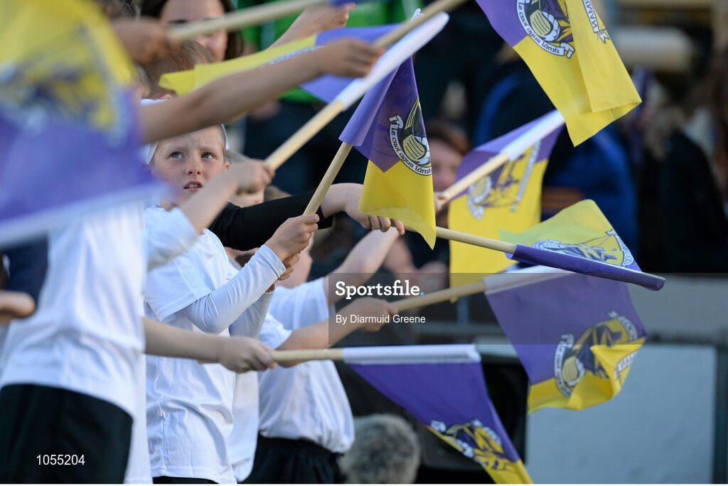 12 September 2015; Bord Gais Energy flagbearers before the game. Bord Gais Energy GAA Hurling All-Ireland U21 Championship Final, Limerick v Wexford, Semple Stadium, Thurles, Co. Tipperary. Picture credit: Diarmuid Greene / SPORTSFILE