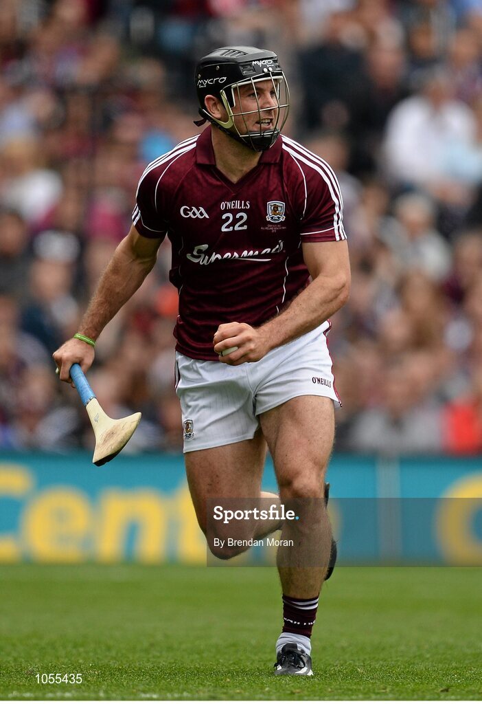 6 September 2015; David Collins, Galway. GAA Hurling All-Ireland Senior Championship Final, Kilkenny v Galway, Croke Park, Dublin. Picture credit: Brendan Moran / SPORTSFILE